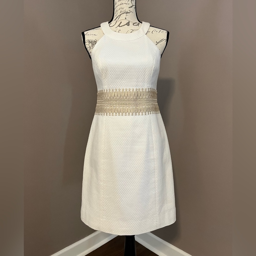 Lily Pulitzer White Shift Dress, Size 2